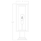 Z-Lite Dunbroch 1 Light Outdoor Pier Mounted Fixture, Deep Bronze + Outdoor Brass & Clear 584PHMR-533PM-DBZ - alternate 2